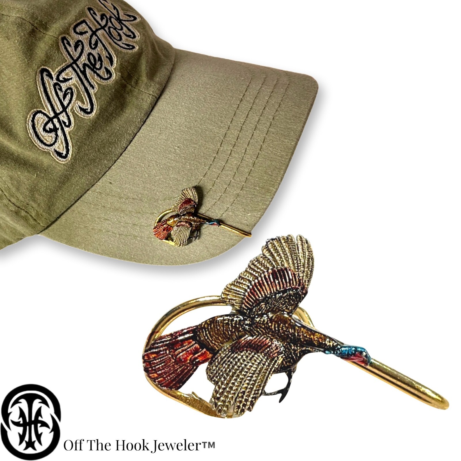 Turkey Hookit© #2 -Turkey Hat Pin - Turkey Hat Hook -  Turkey Brim Clip