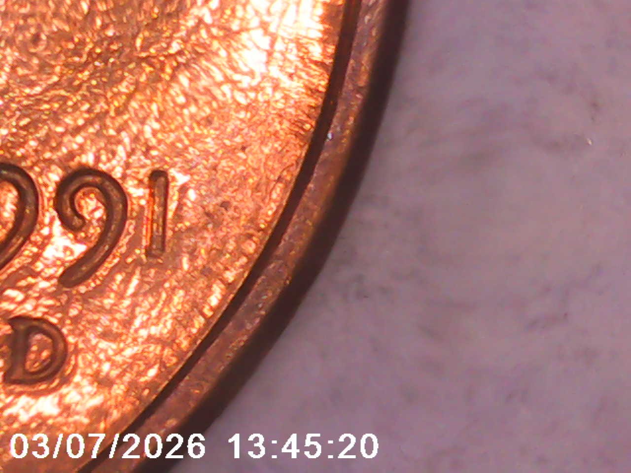 1991-D Lincoln Memorial Cent DDO