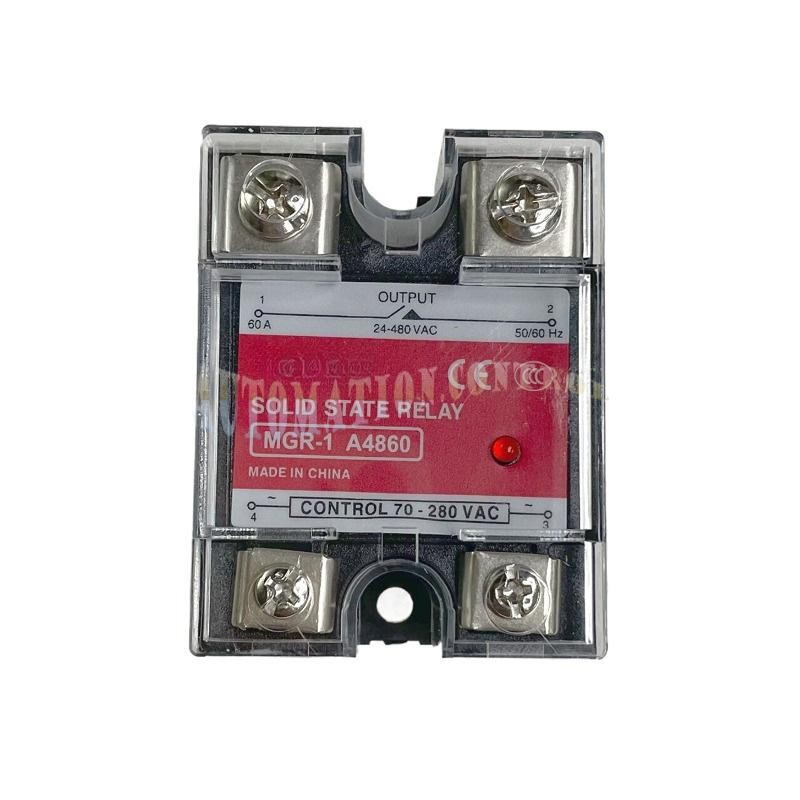 Single-phase Solid State Relay for Mager MGR-1 A4860 SSR-60AA AC-AC 24-480VAC