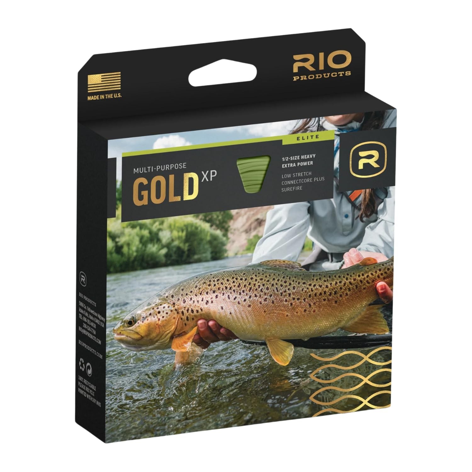 RIO Products Elite Gold XP Fly Fishing Line - Extra Power and Versatility - Smoo