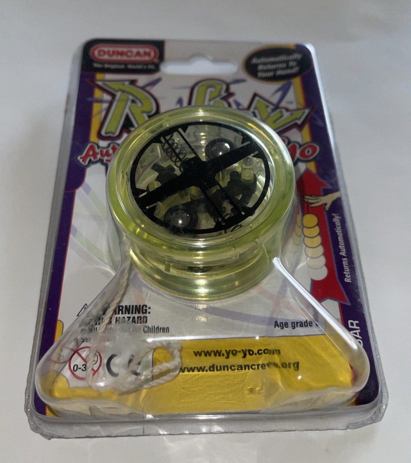 Duncan Toys YoYo Reflex Auto Return Yo-Yo Beginner String Trick Blue 3513AR New