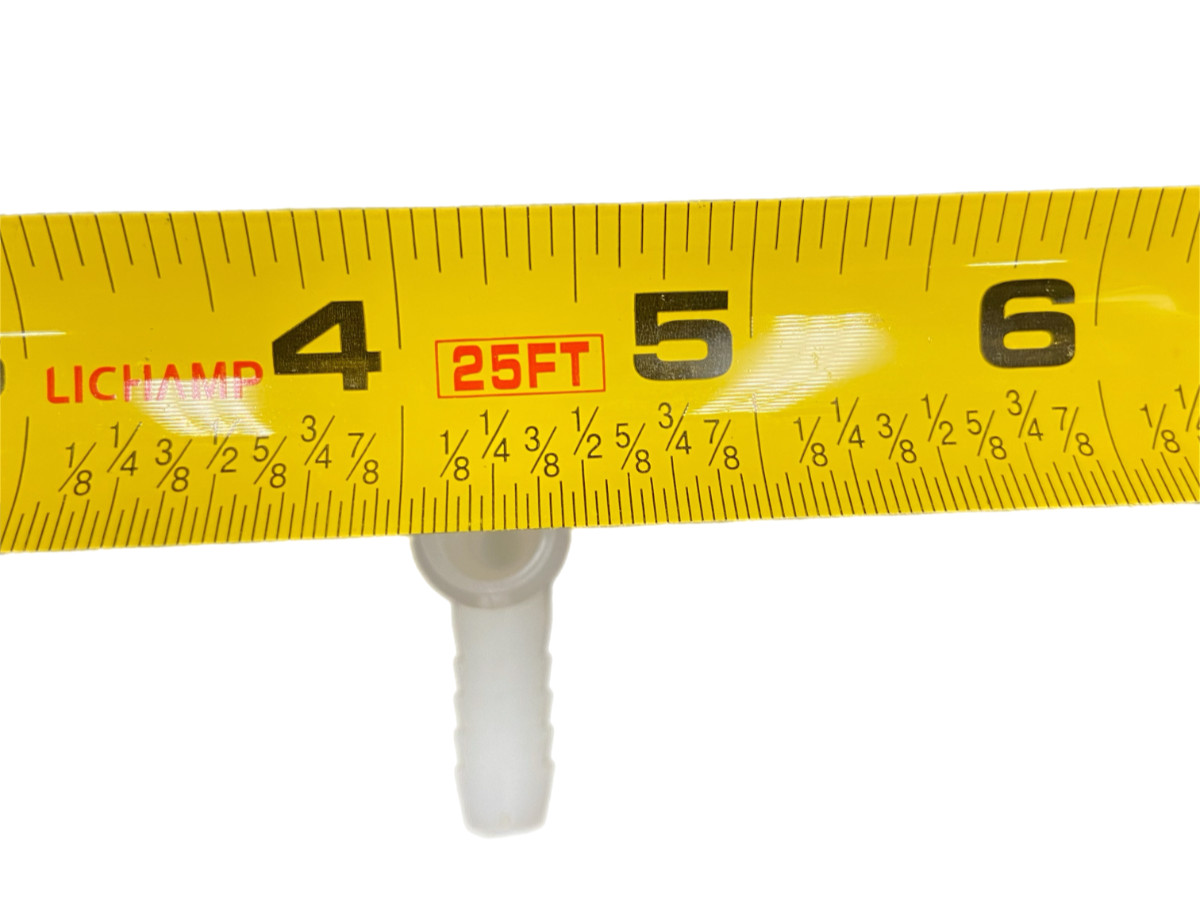 3/8" X 3/8" X 1/2" Nylon Reducing Insert Tee BARBED 3 PACK