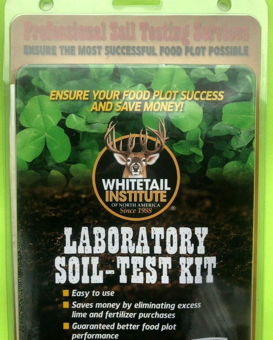 Whitetail Institute Laboratory Soil-Test Kit, new in package