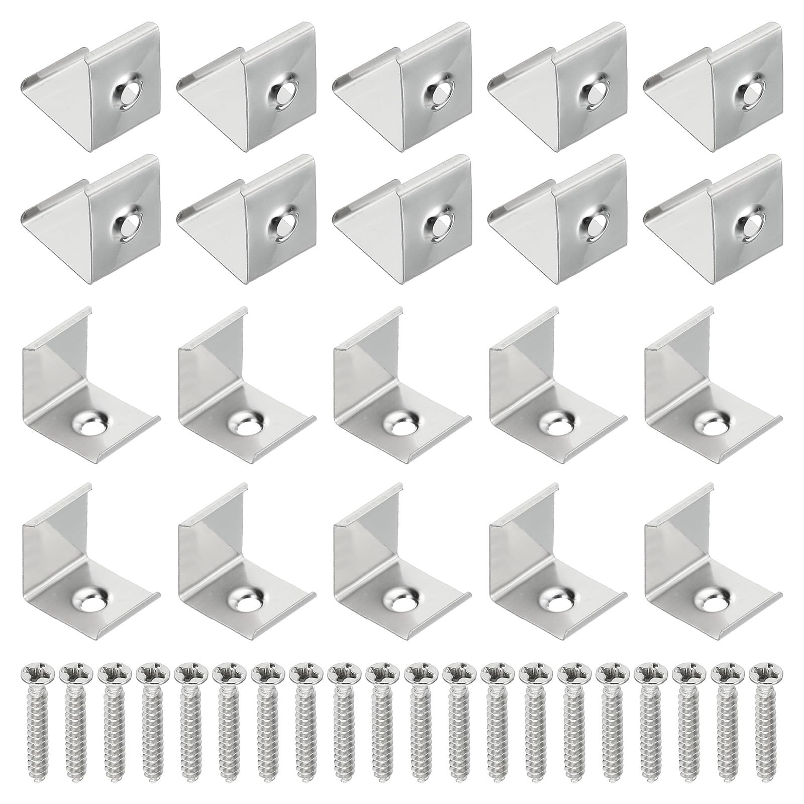 LED Strip Clips, 30pcs Stainless Steel Mounting Brackets Fixing Clip Clamp Su...