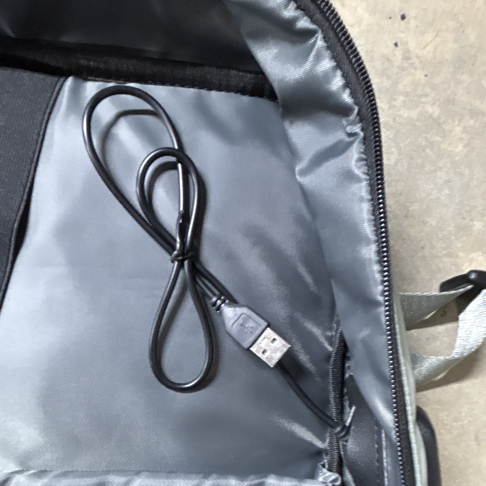 Gray Unisex Adult Backpack Multi-Compartment Zip Pockets, Padded Straps