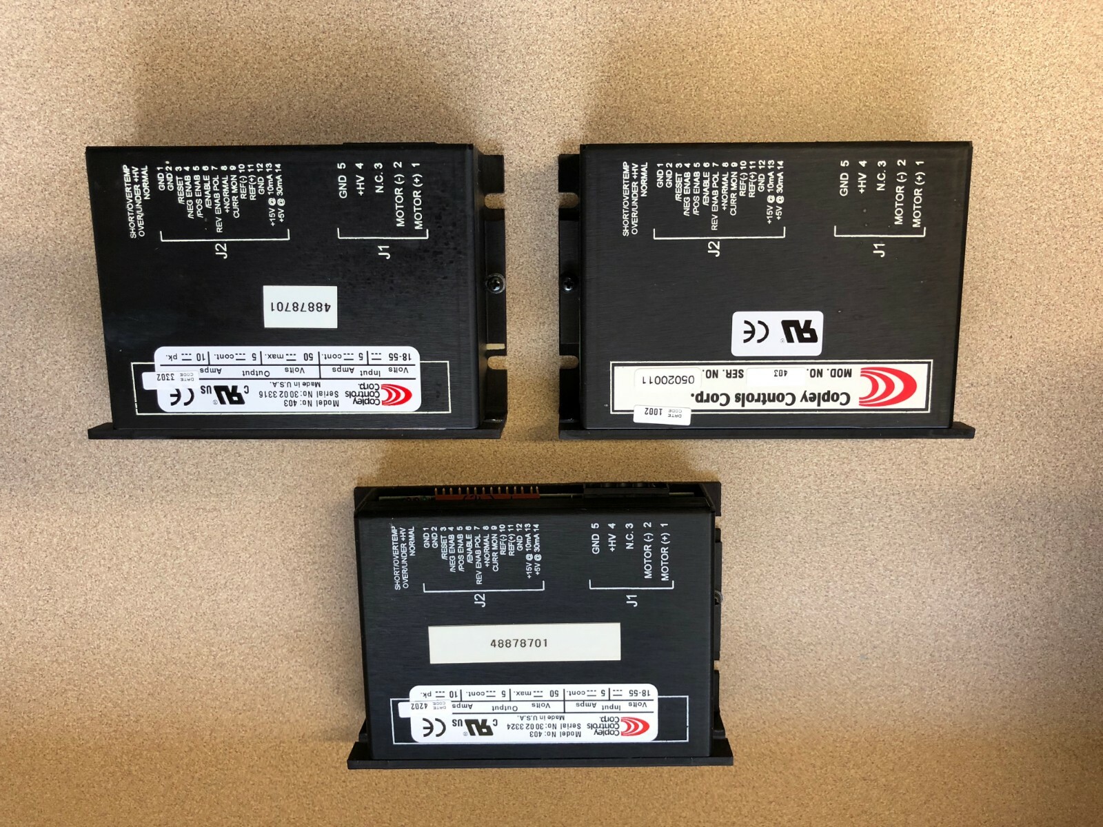 Universal Instruments 48878701 Servo Amp Copley Controls Model 403