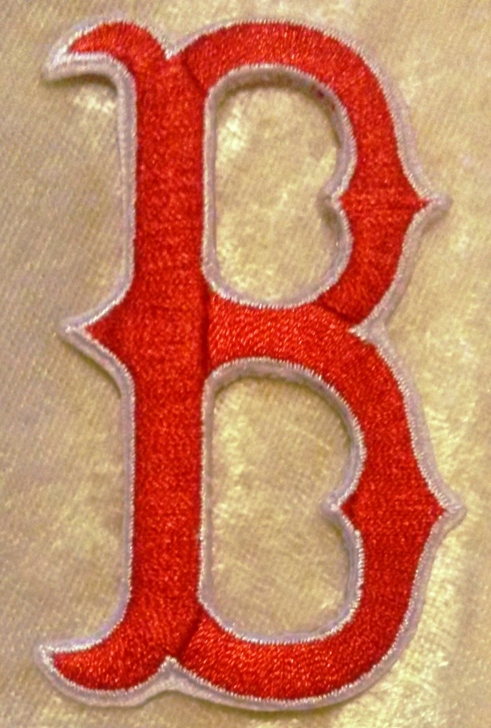 Boston Red Sox Red B Iron On/Sew On Embroidered Patch~ Free Tracking!