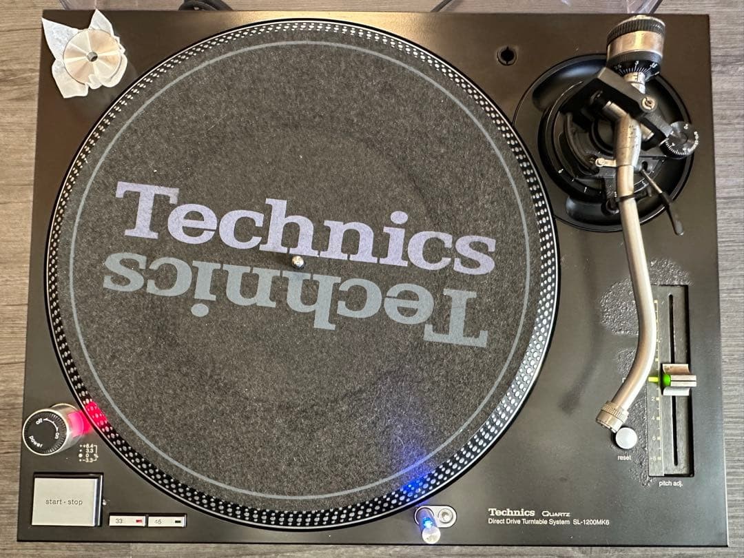 Technics SL-1200MK6 Black Direct Drive DJ Turntable Tested Working