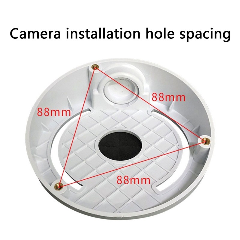 Compactly Sloped Security Camera Mount Lightweight Plastic Base For Space Saving