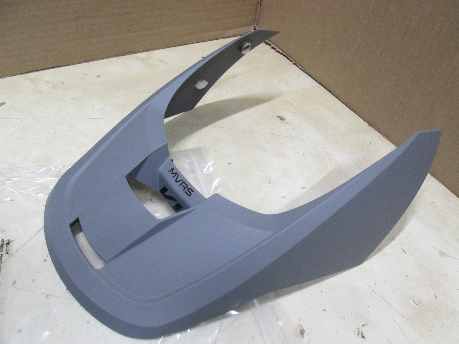 GETS TWO  2 FOX RACING HELMET VISOR PEAK - V1 2019-22 - MATTE GRAY STN - XL + 2X