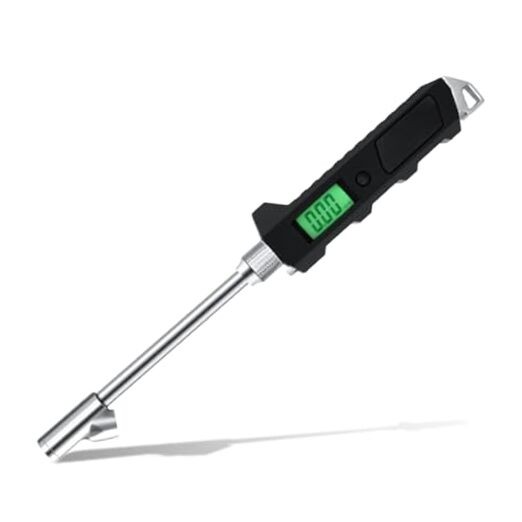 Digital Tire Pressure Gauge 230 PSI, Stainless Steel Dual Head Tire Gauge for