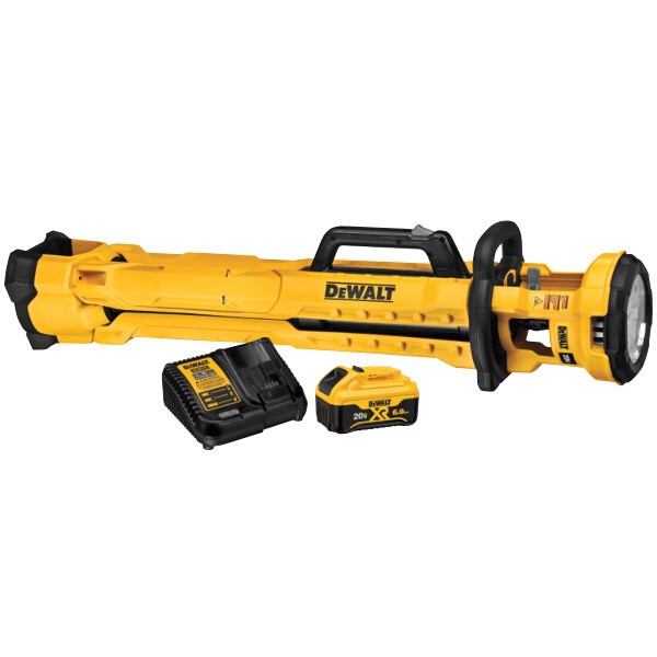 DEWALT DCL079R1 20V MAX 20-Volt Cordless LED Work Light & Tripod Base Kit