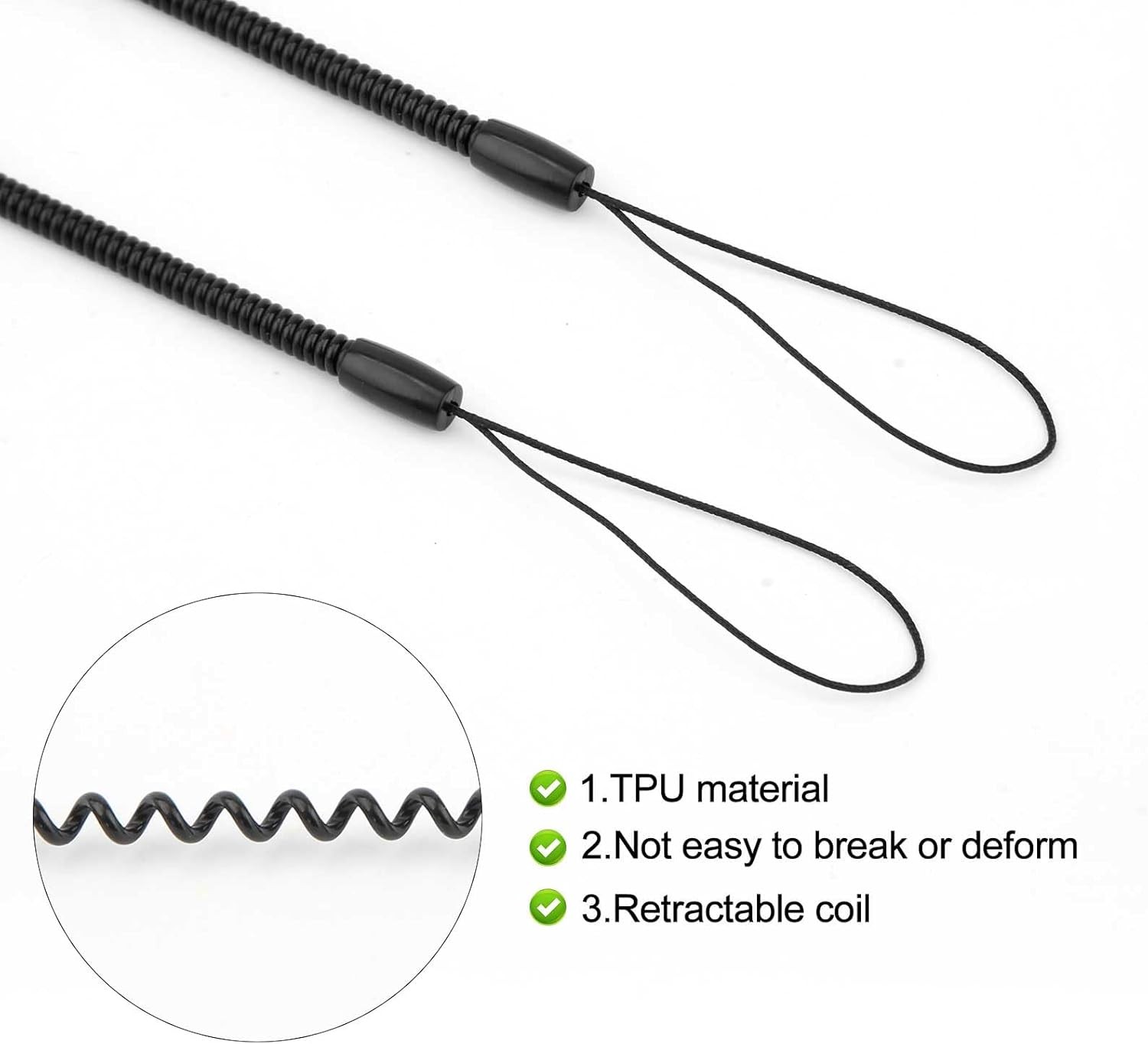 12pcs Elastic Tether Lanyard, 9.4 Inch Touch Pen Retractable Spring...