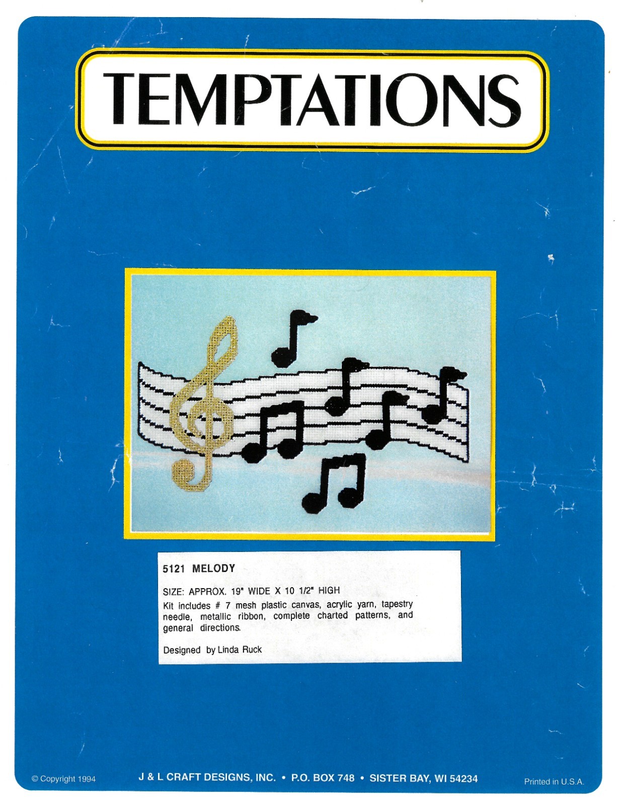 MELODY  Wall Hanging  plastic canvas  PATTERN (#TF0456)