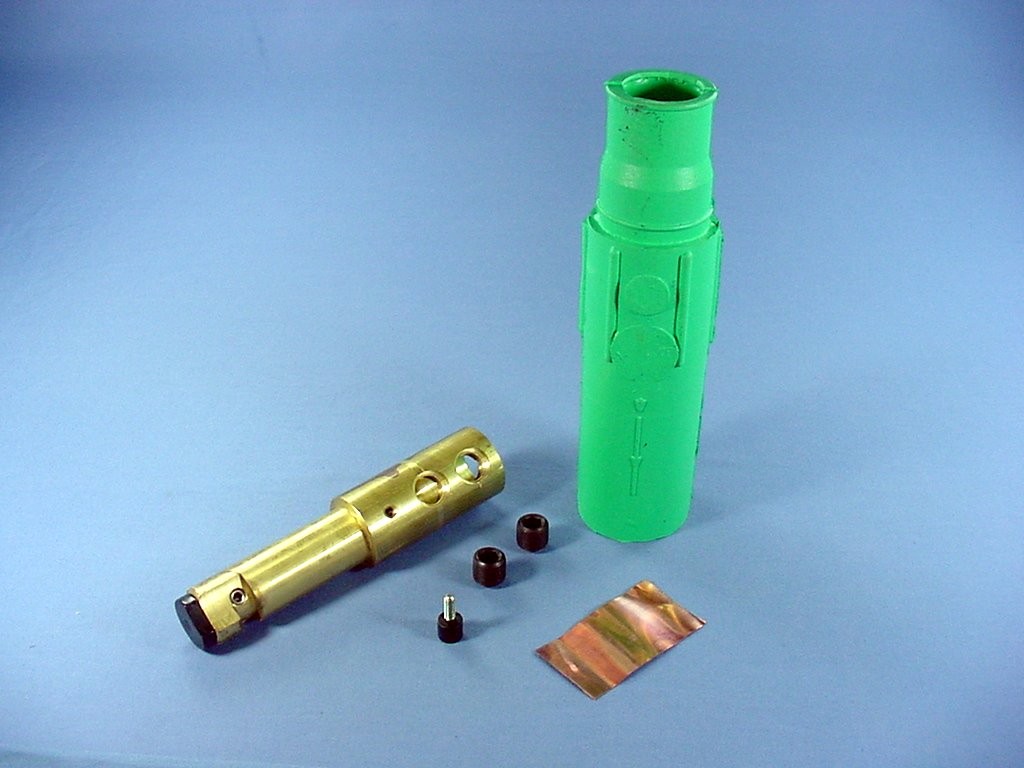 Leviton 17D22-G Green 17 Series Male Detachable 690A Cam Plug Two Set Screw 600V