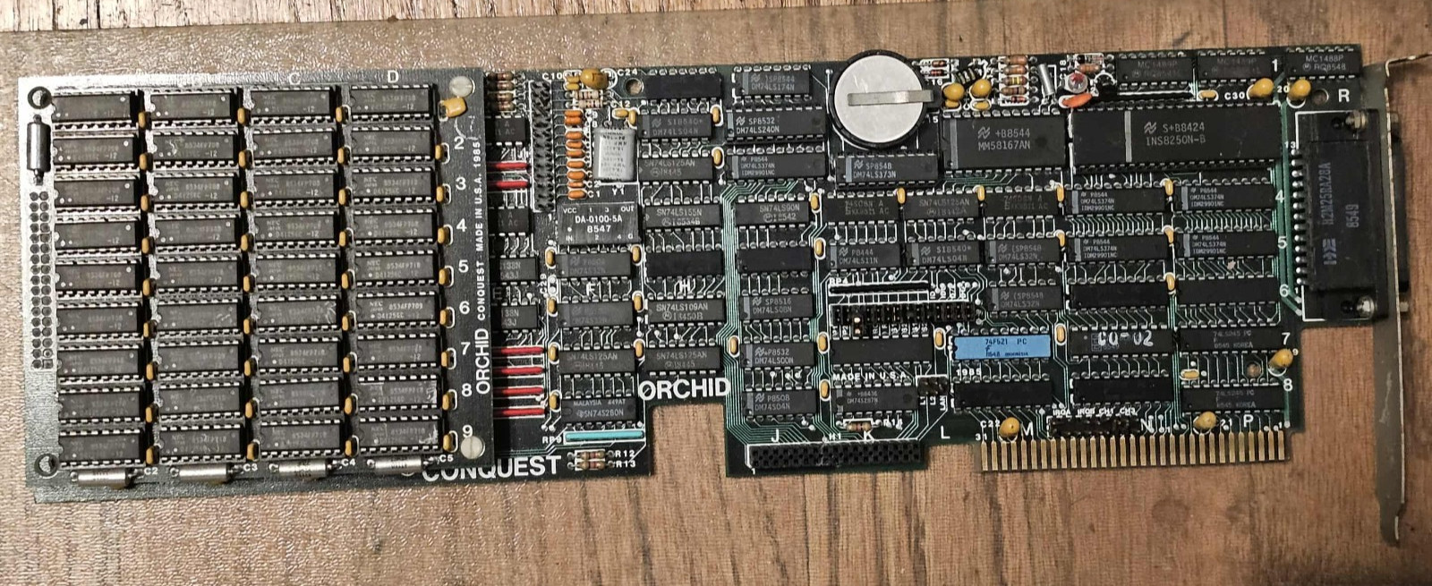Rare Vintage Orchid Technology Conquest Memory Expansion Board w/Expansion Card