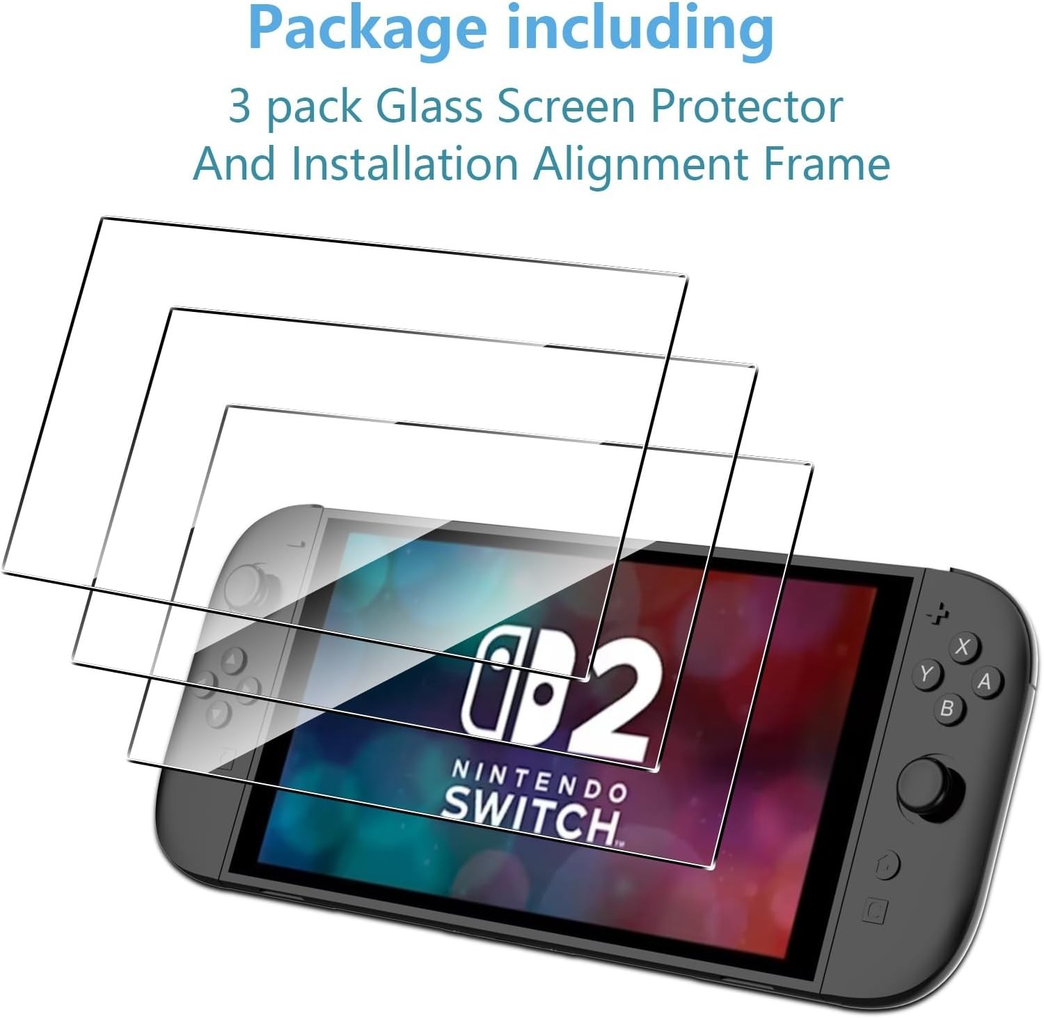 Ultimate 3-Pack Switch 2 Screen Protector - Scratch Resistant & Bubble Free