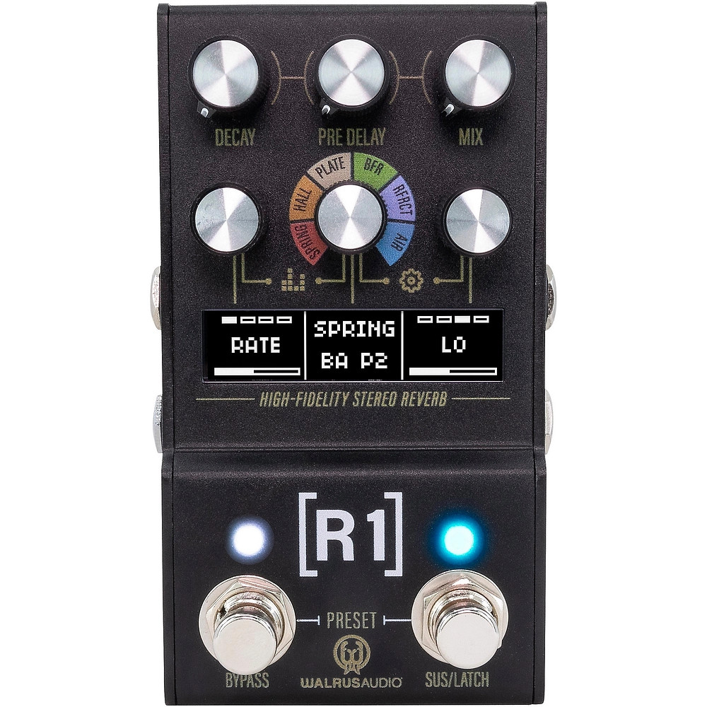 Walrus Audio Mako Series R1 HighFidelity Reverb MKII Black