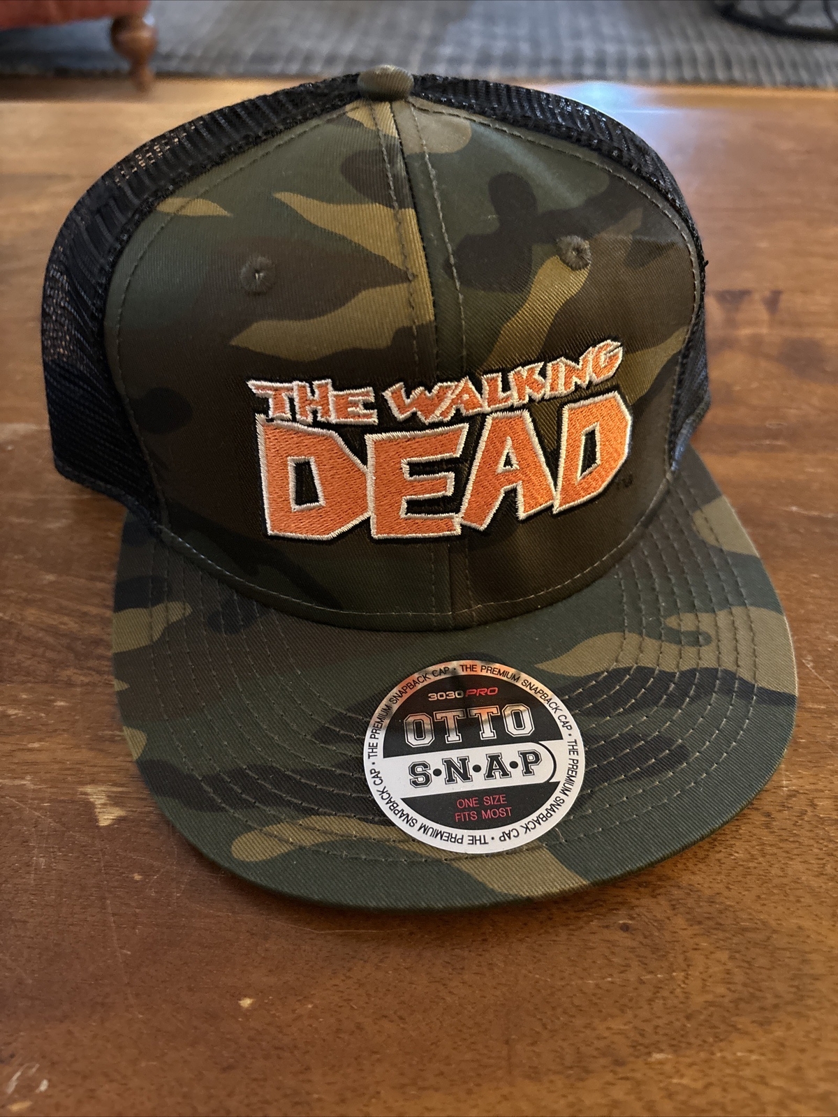 The Walking Dead Camo Hat Cap Adjustable NEW Skybound