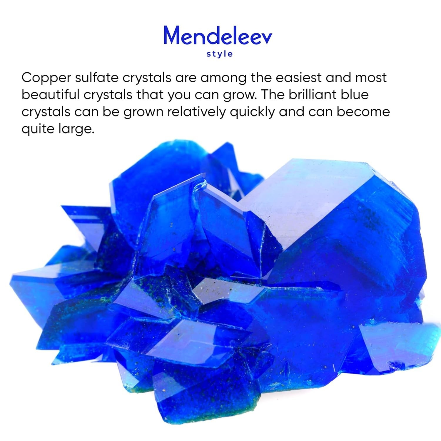 Mendeleev Copper Sulfate Crystals 5 Lbs - Granular & EPA Free for Diverse Uses