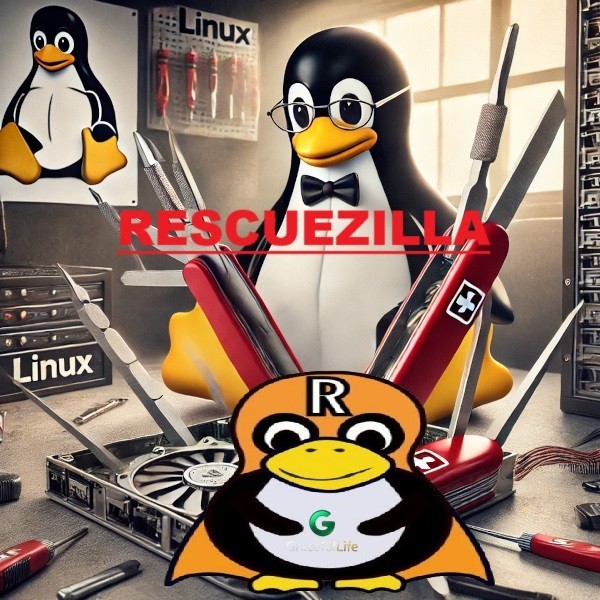RESCUEZILLA Linux OS 64-Bit  Live Boot Software 2025 ~ Backup Clone Recover Tool