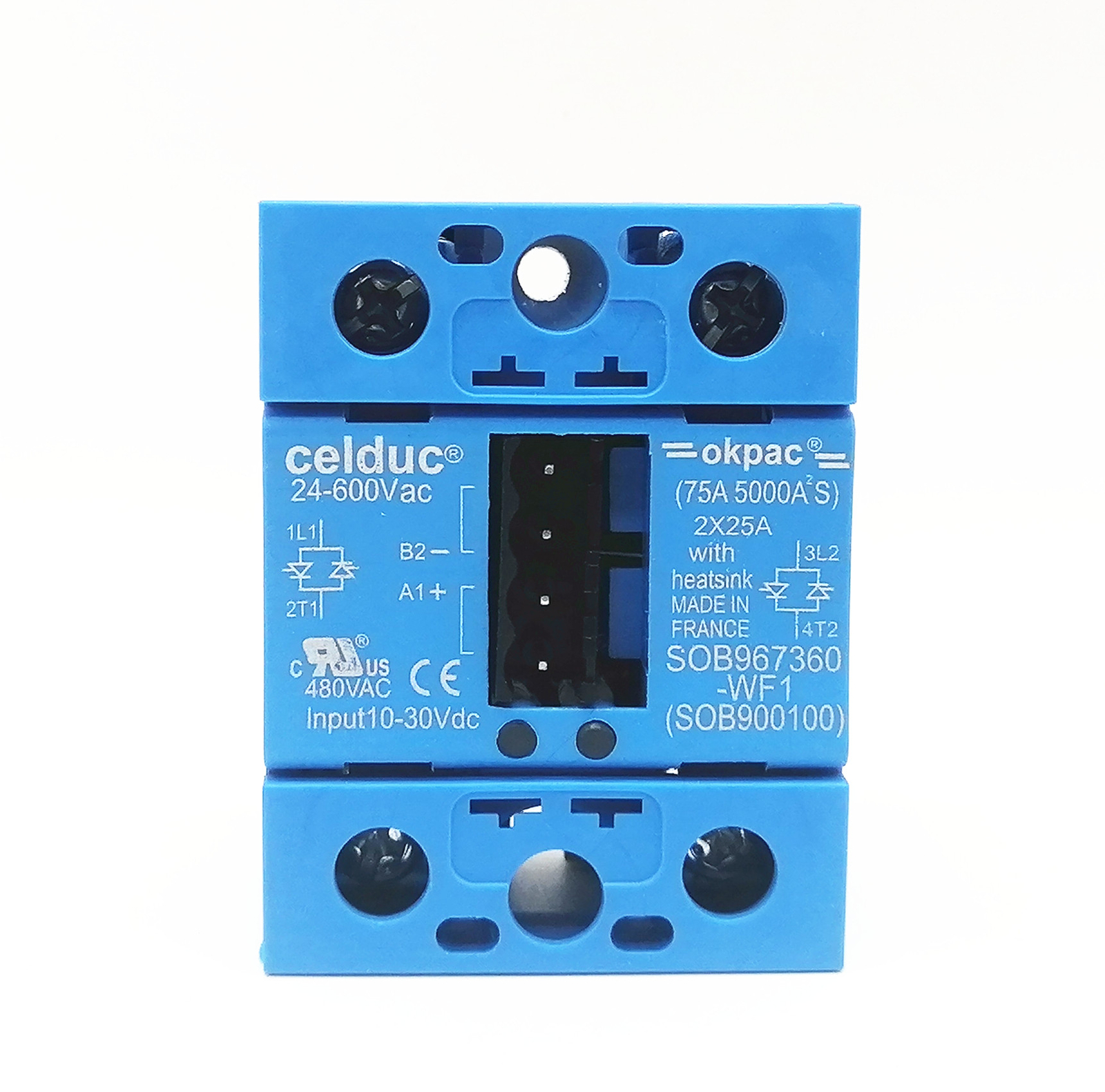 Celduc Solid State Relay SOB967360 -WF1(SOB900100) 2*25A