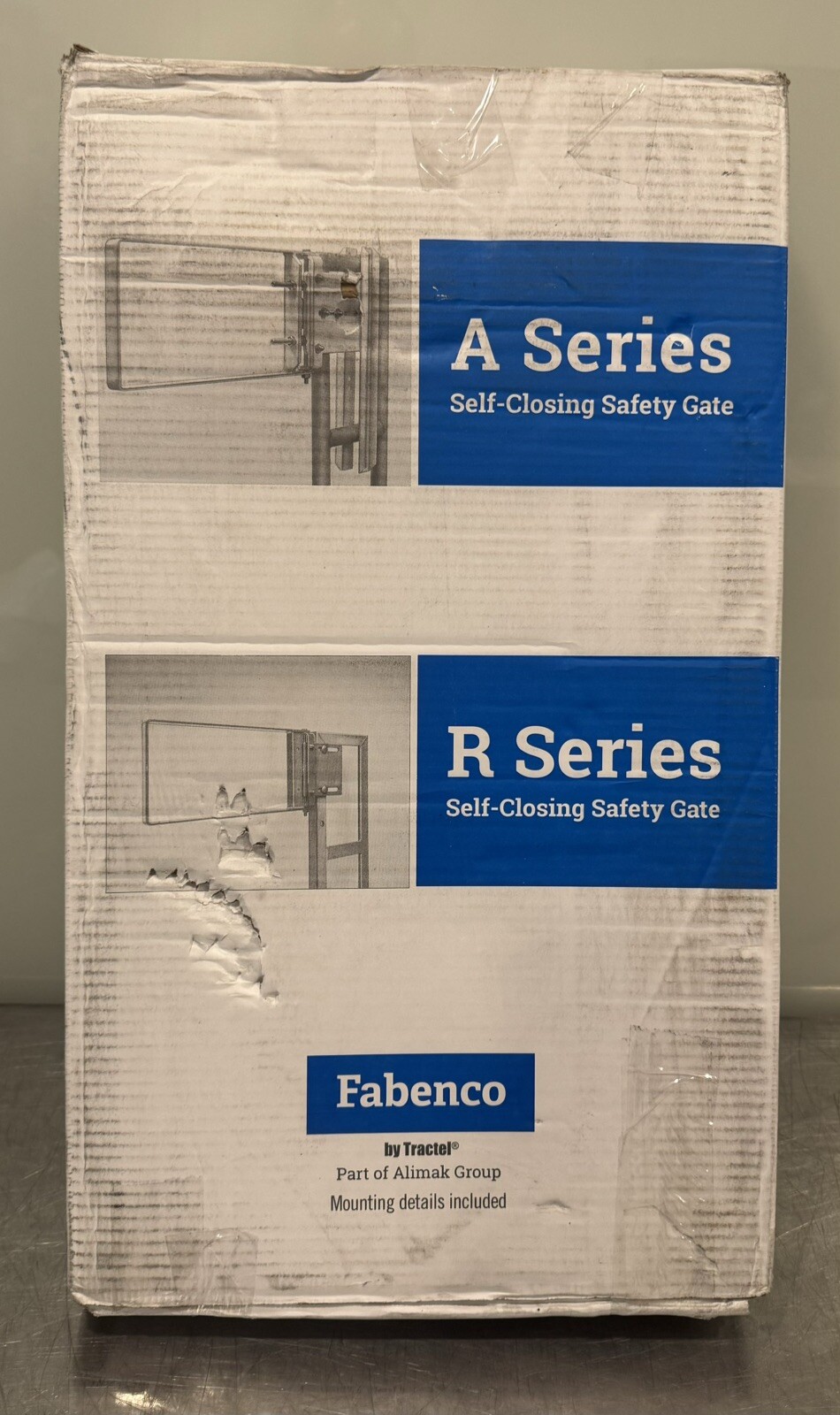 Fabenco A Series 16" Safety Gate Self Closing Safety Yellow NEW IN BOX!