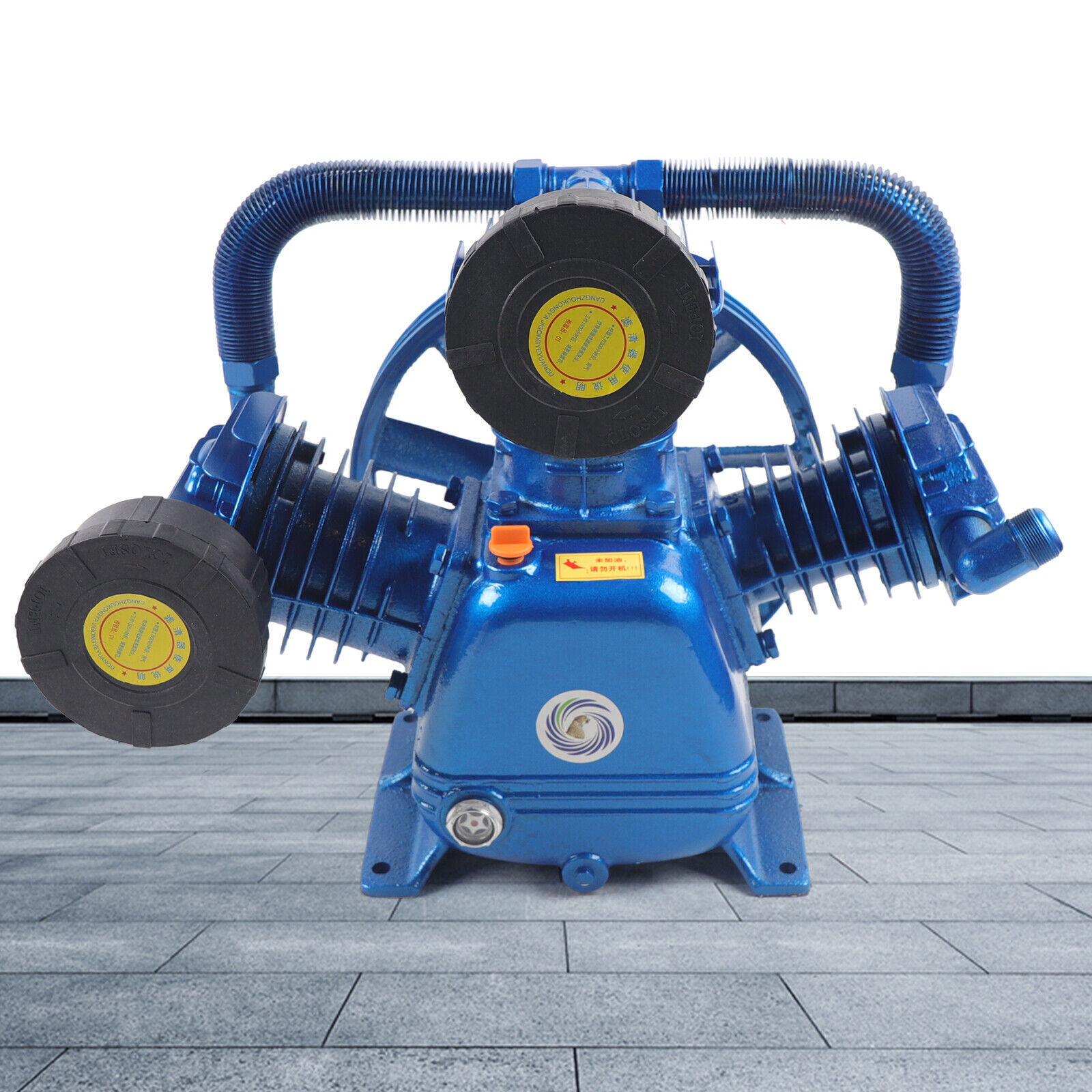10HP 3 Piston 3 Cylinder W-Style Replacement Air Compressor Head Pump 7.5KW