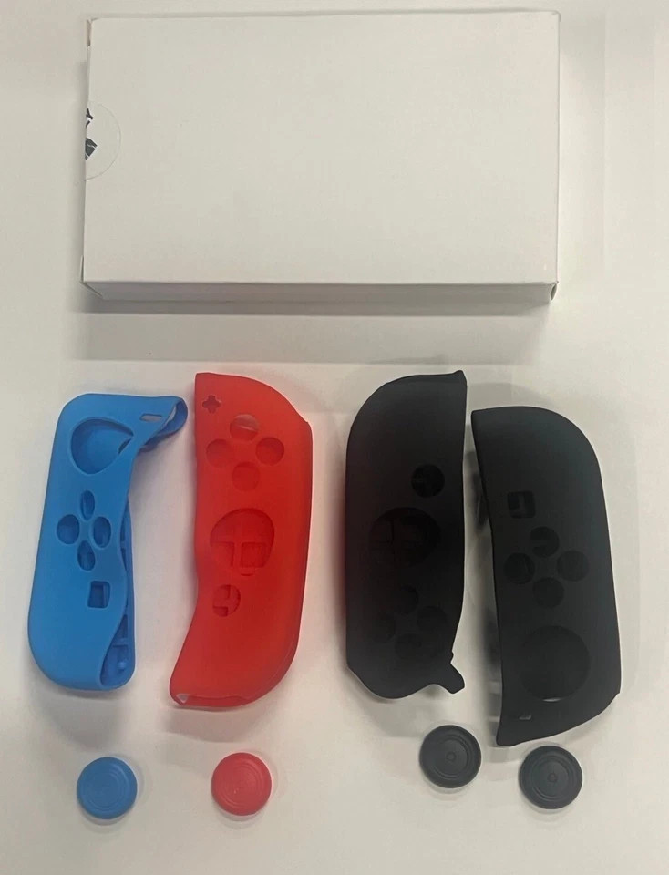 4 Pack Racing Steering Wheel For Nintendo Switch Joy-Con Controller Handle Grip