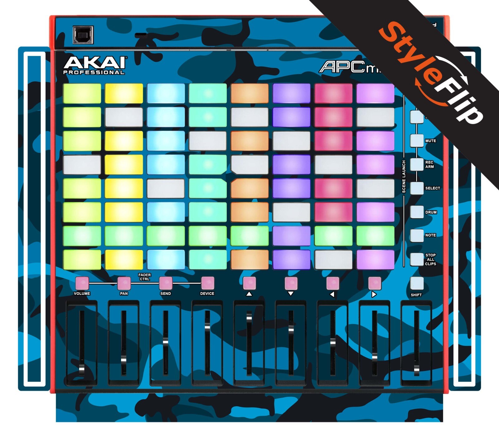 Akai APC Mini MK2 Skin | Camo Blue | Protective Decal | StyleFlip Skins