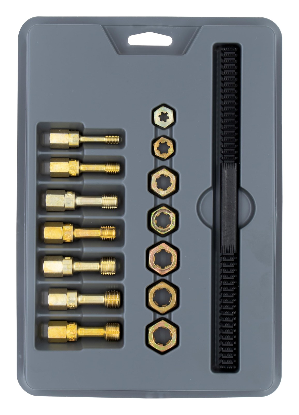 Lang Tools 2584 15-Piece Metric Thread Restorer Set, Black , One Size, Gray