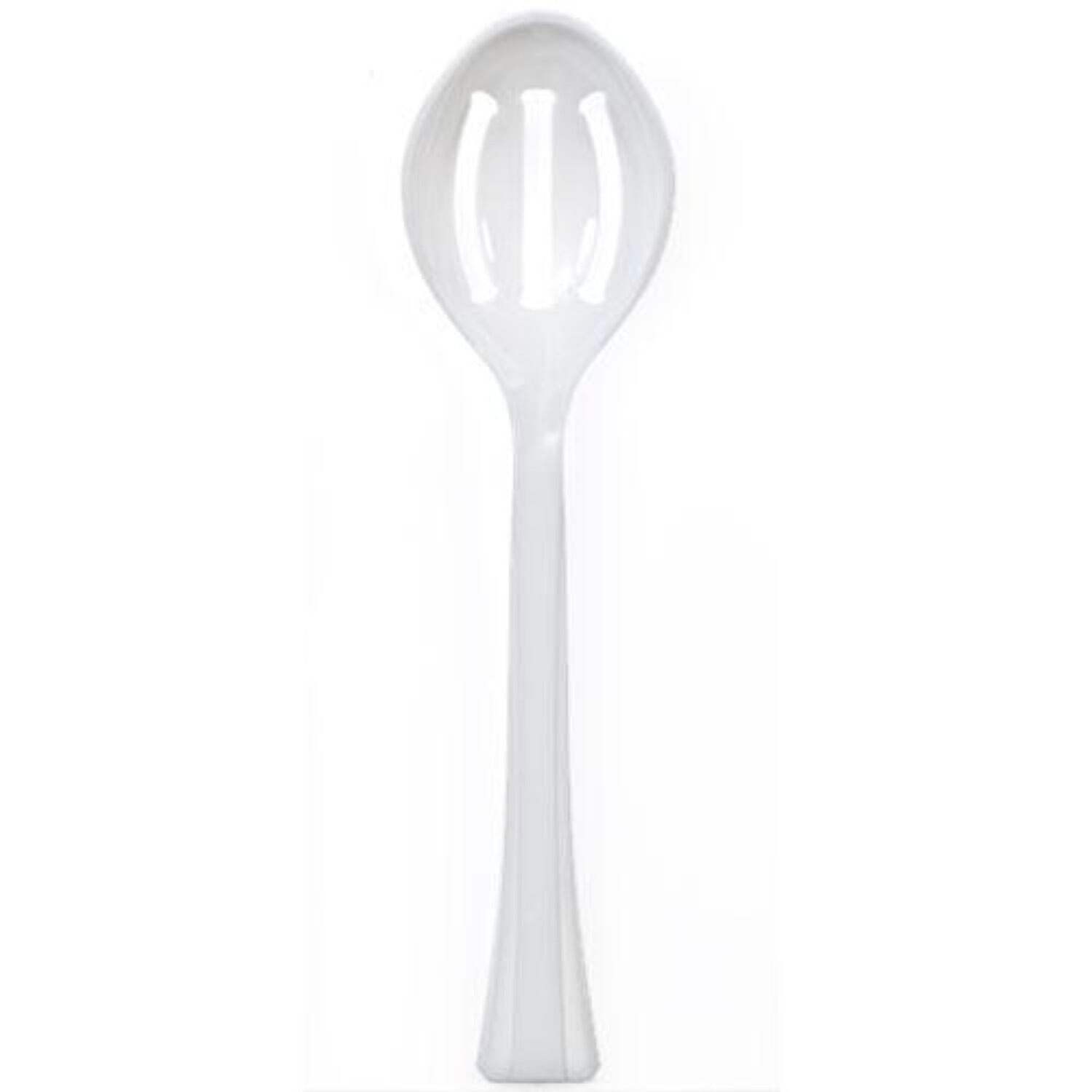 Pearl Plastic Slotted Salad Heavy Weight Serving Spoon 12": 1 Pack