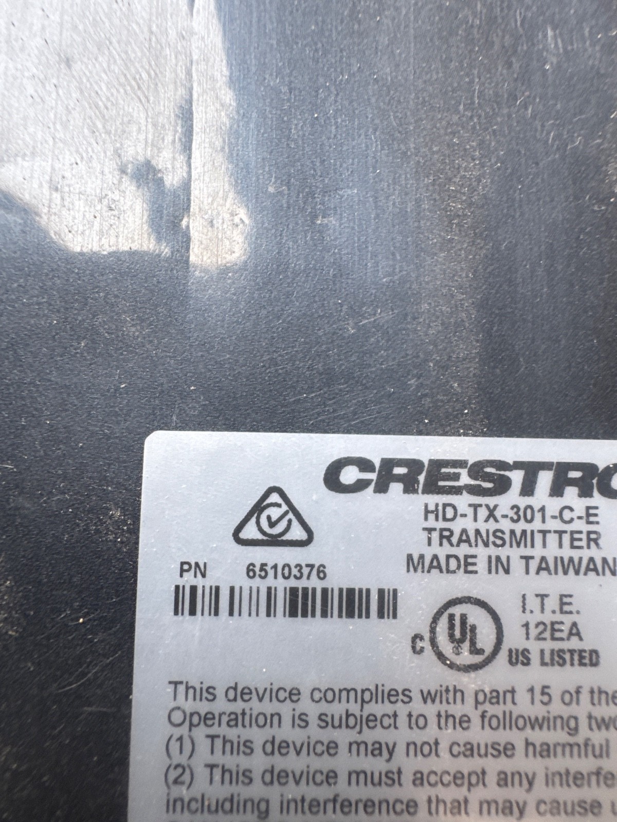 CRESTRON HD-TX-301-C-E 6510376 Multiformat Switch and Transmitter (without box)