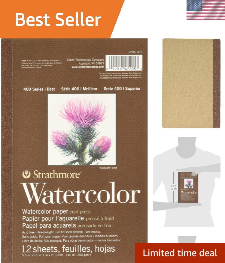 Portable 400 Series Watercolor Pad 5.5"x8.5" - Ideal for On-the-Go Artists