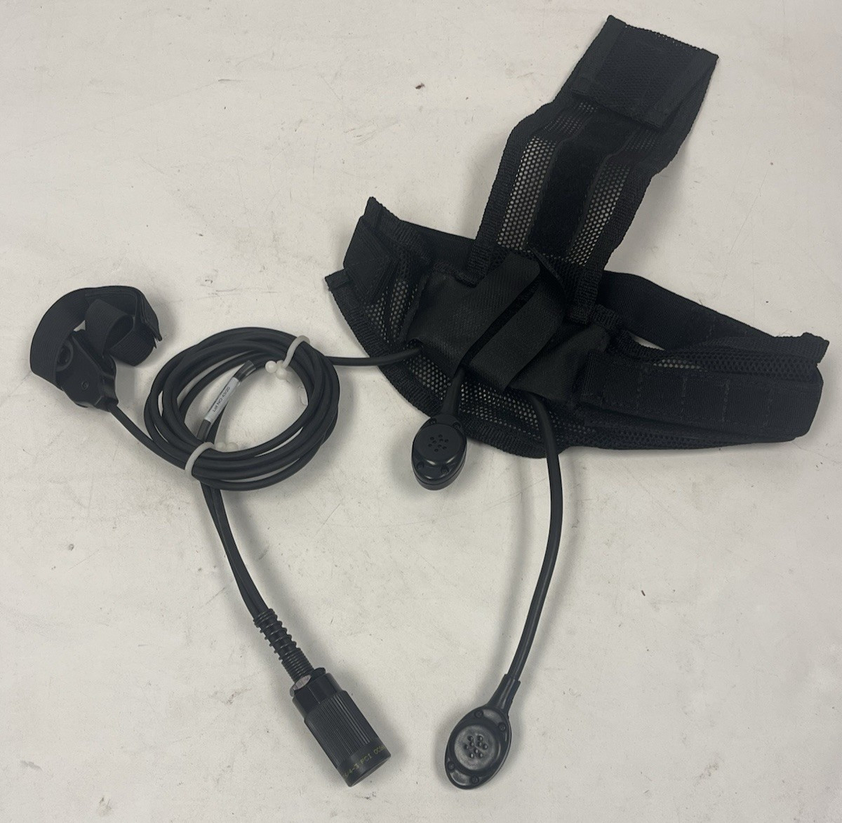 Combat Headset 1600598-3 Thales 6-Pin PTT and BLACK Headband for AN/PRC-148