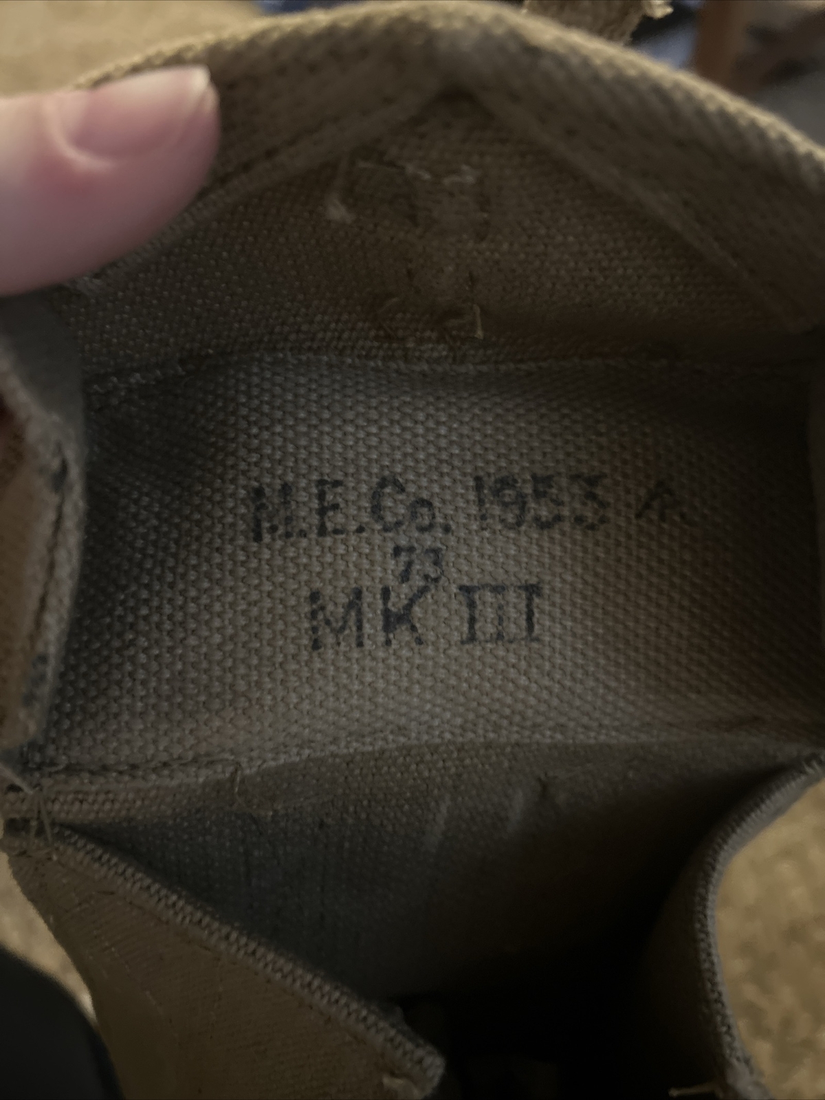 Original British 1937 pattern webbing Mk iii pouch, 1953 dated (Korean War)