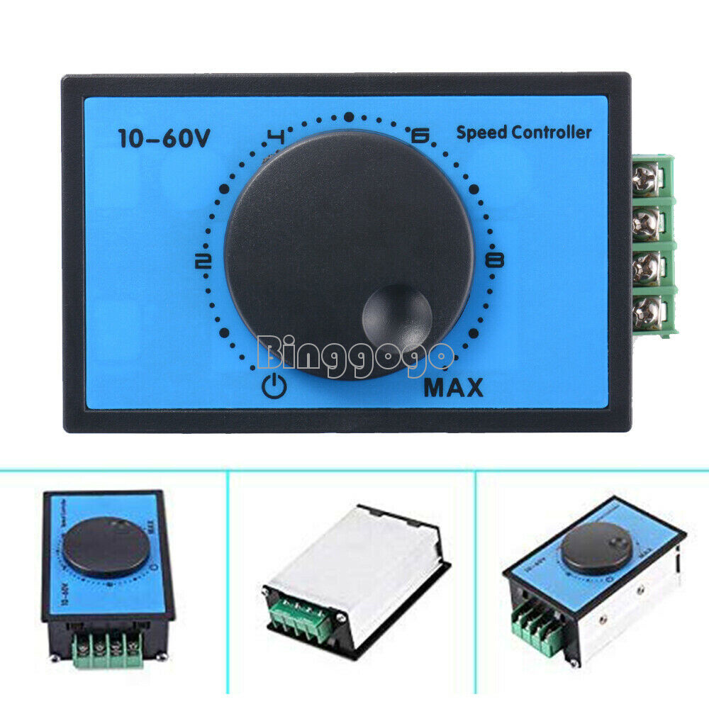 DC 10-60V 12V 24V 48V 20A PWM DC Motor Speed Controller Soft Start Switch