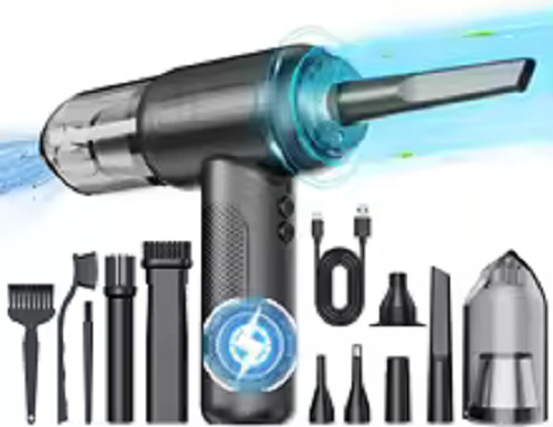 Air Duster – High-Power Suction, 6000 mAh Dual-Purpose Mini Handheld
