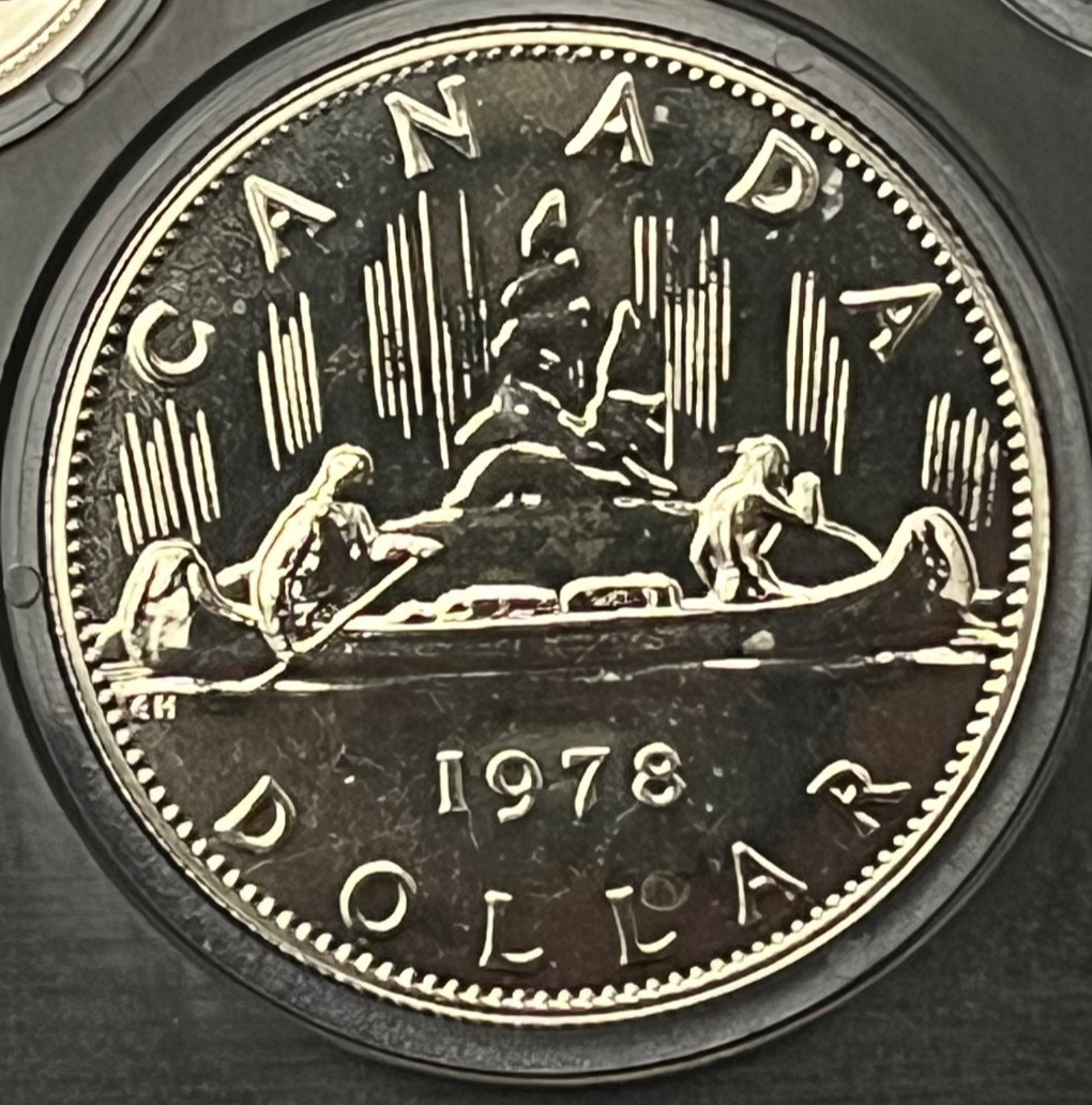 CANADA 1978 Voyageur Uncirculated $1 One Dollar plucked from Mint Set