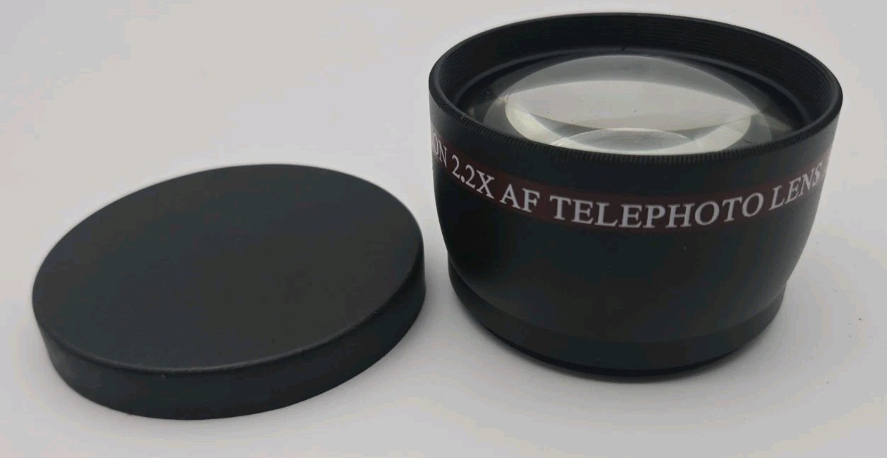 Commander Optics 58mm Pro High Definition 2.2X AF Telephoto Lens + Lens Cap