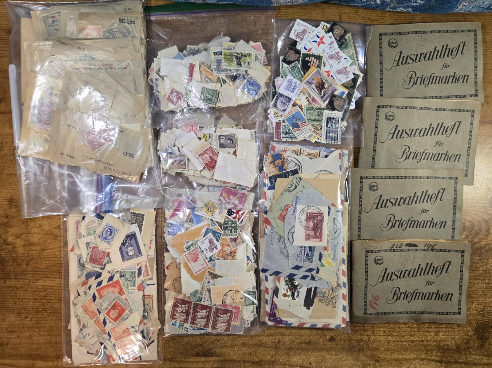 HUGE VTG Stamp Collector Lot, 1900s-1990s Various Countries & Occasions, Preown