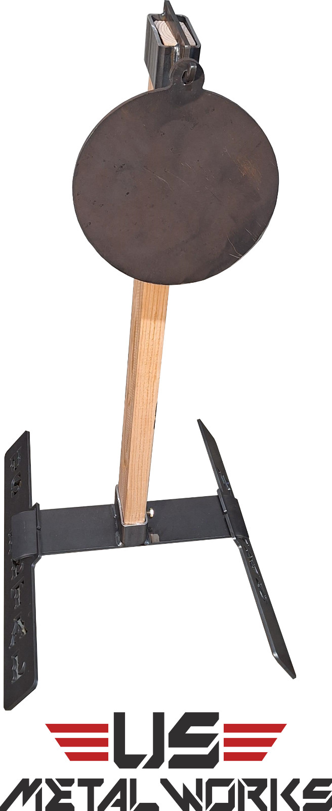 Collapsible (New) Steel Gong Target Stand and  W/ 6 Inch 3/8 AR500 Gong