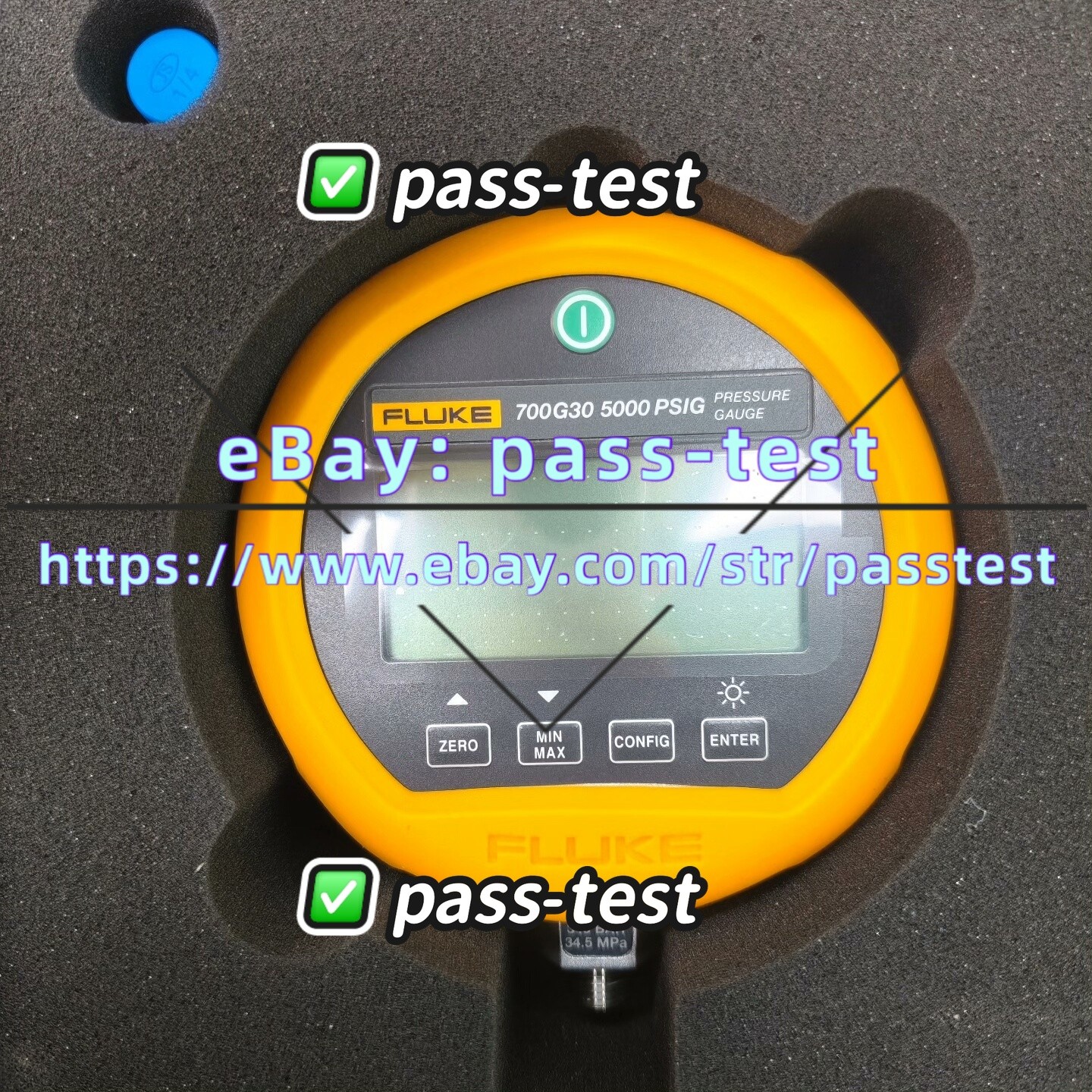 FLUKE 700G30 Digital Test Calibration Pressure Gauge December-/ie #pass