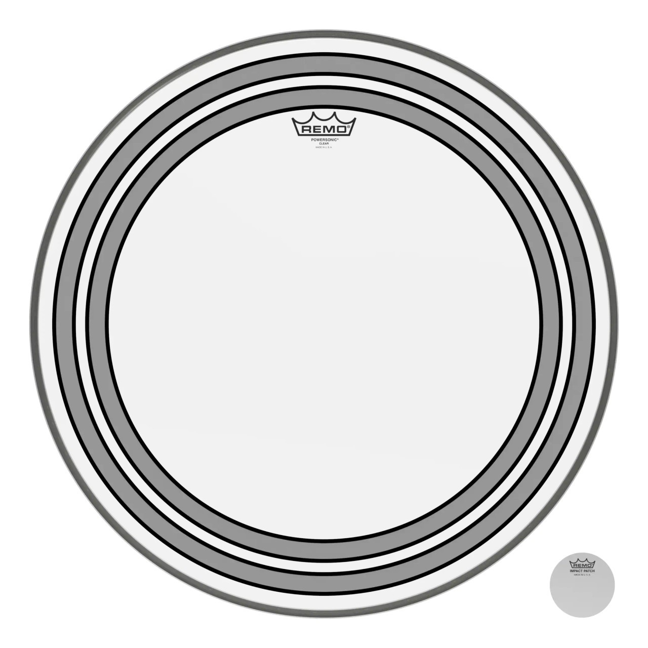 Remo 22" Powersonic Bass Drum Head Clear
