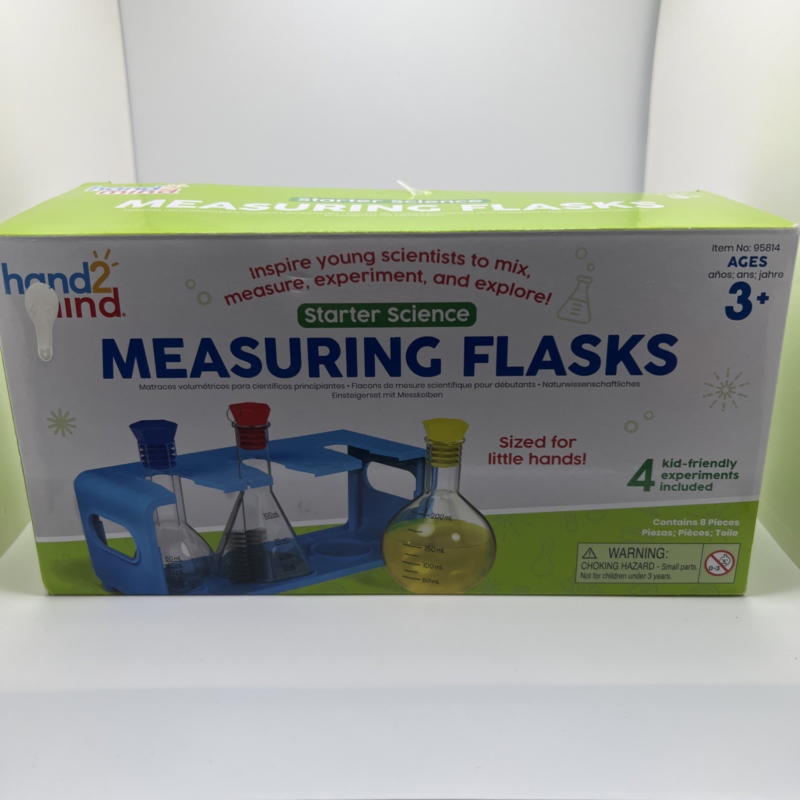 Hand2Mind Starter Science Measuring Plastic Flasks Kids Chemistry Kit