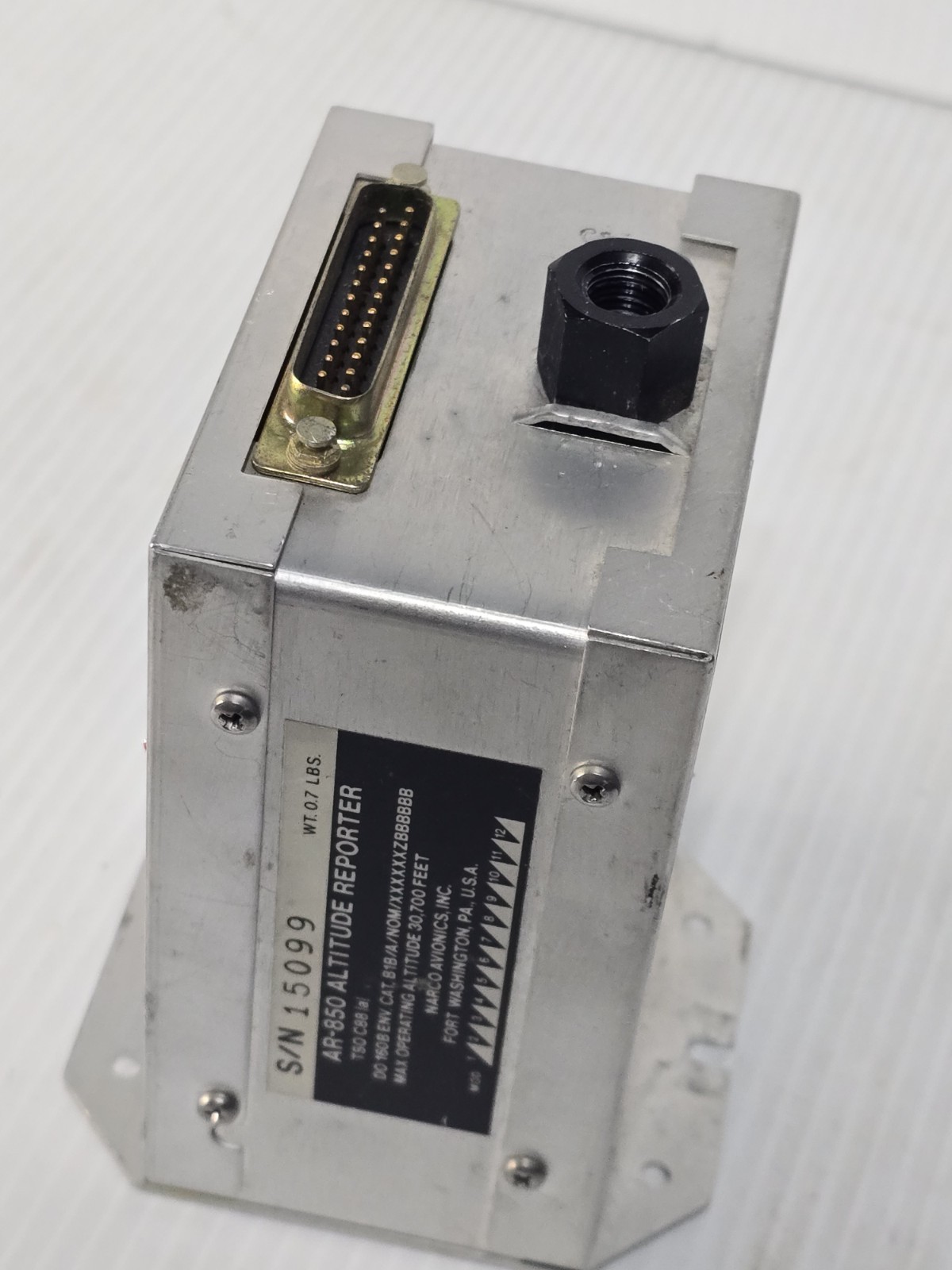 Narco Avionics AR-850 Altitude Reporter - As Removed, Untested