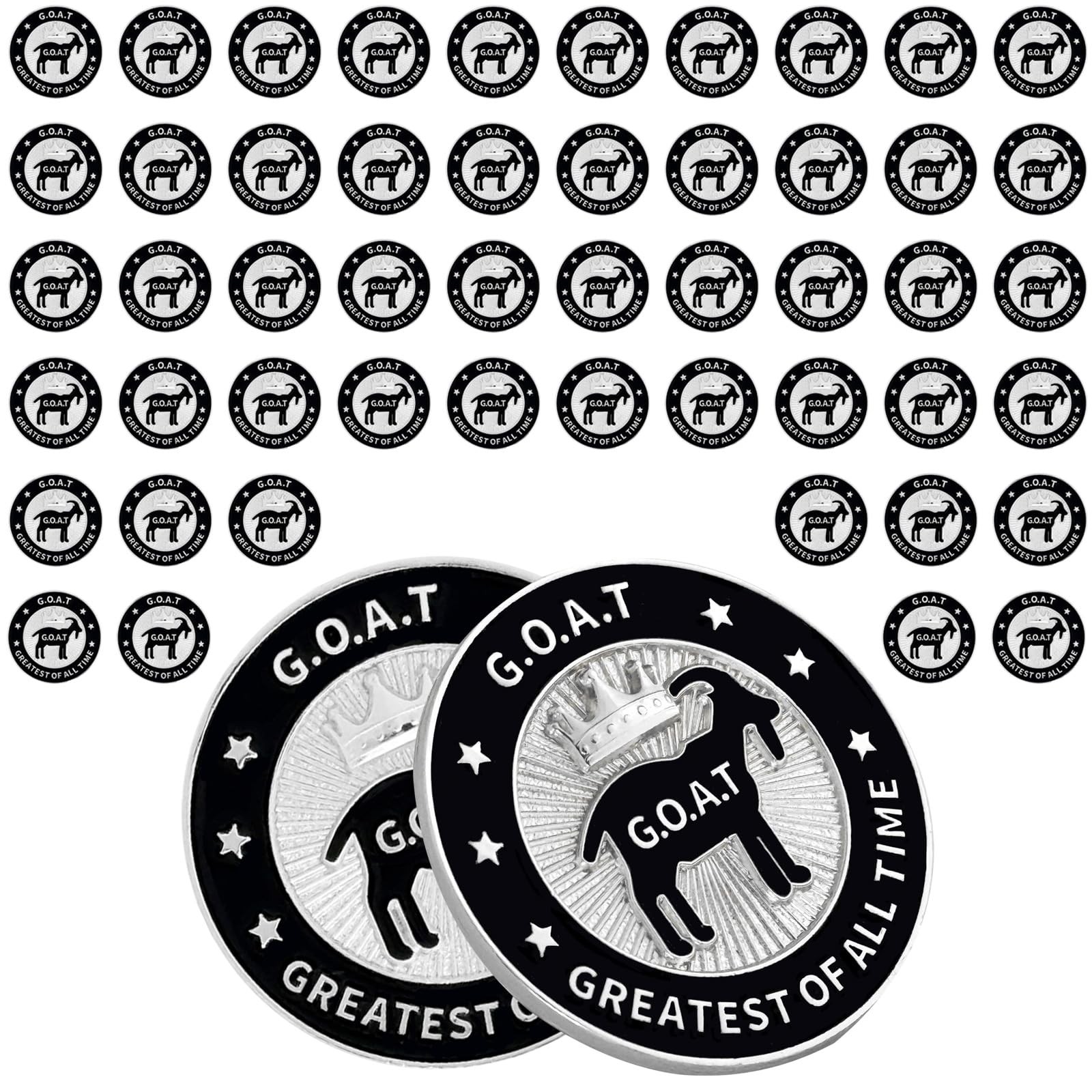 50 Pcs Goat Golf Markers - G.O.A.T Greatest of All Time MVP Award Golf Gifts ...