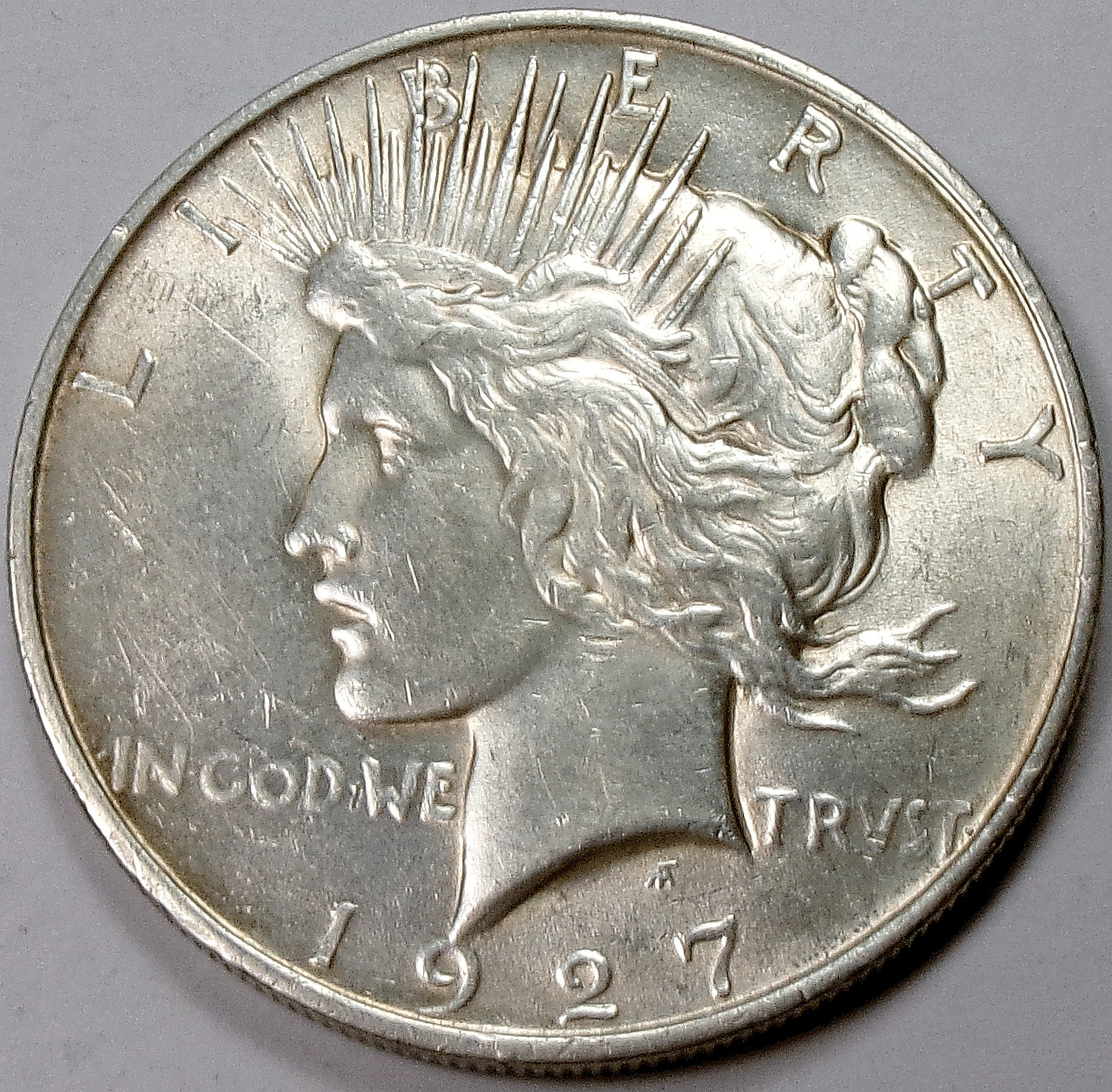 1927-D Peace Silver Dollar