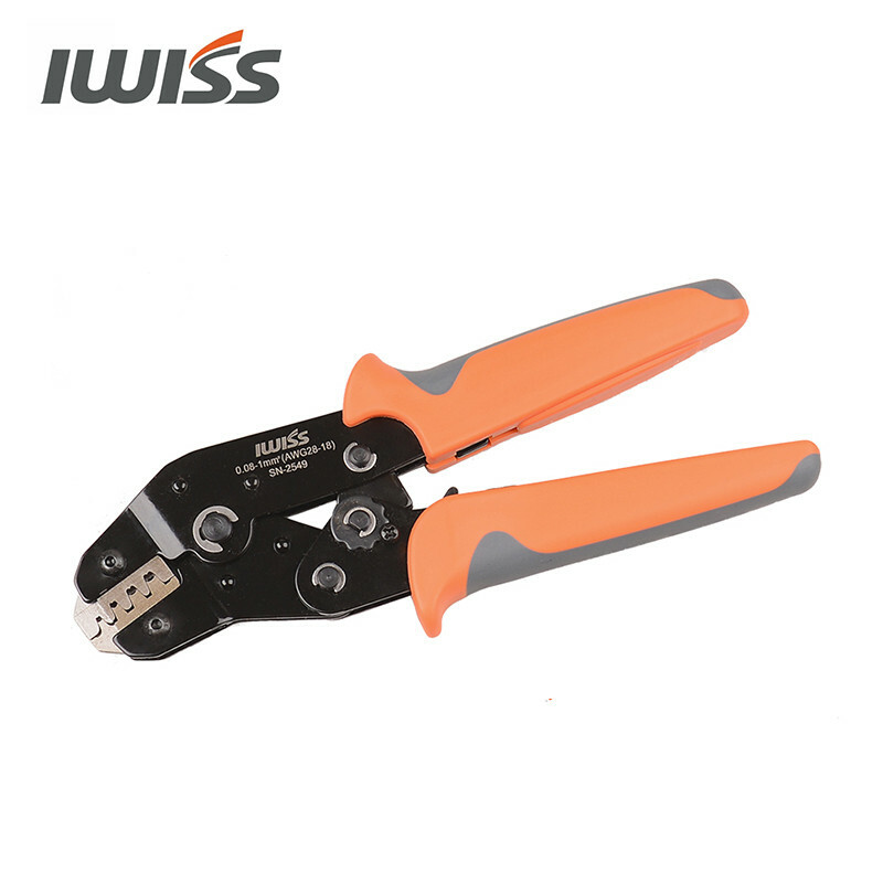IWISS SN-2549 AWG28-18 Terminal Crimper Pliers Ratcheting Wire Crimping Tool