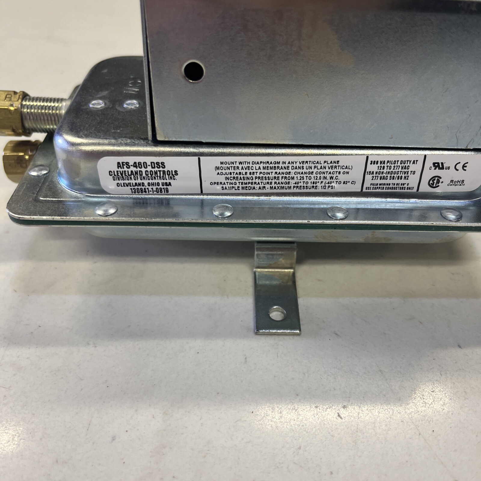 Cleveland Controls AFS-460-DSS Air Sensing Switch